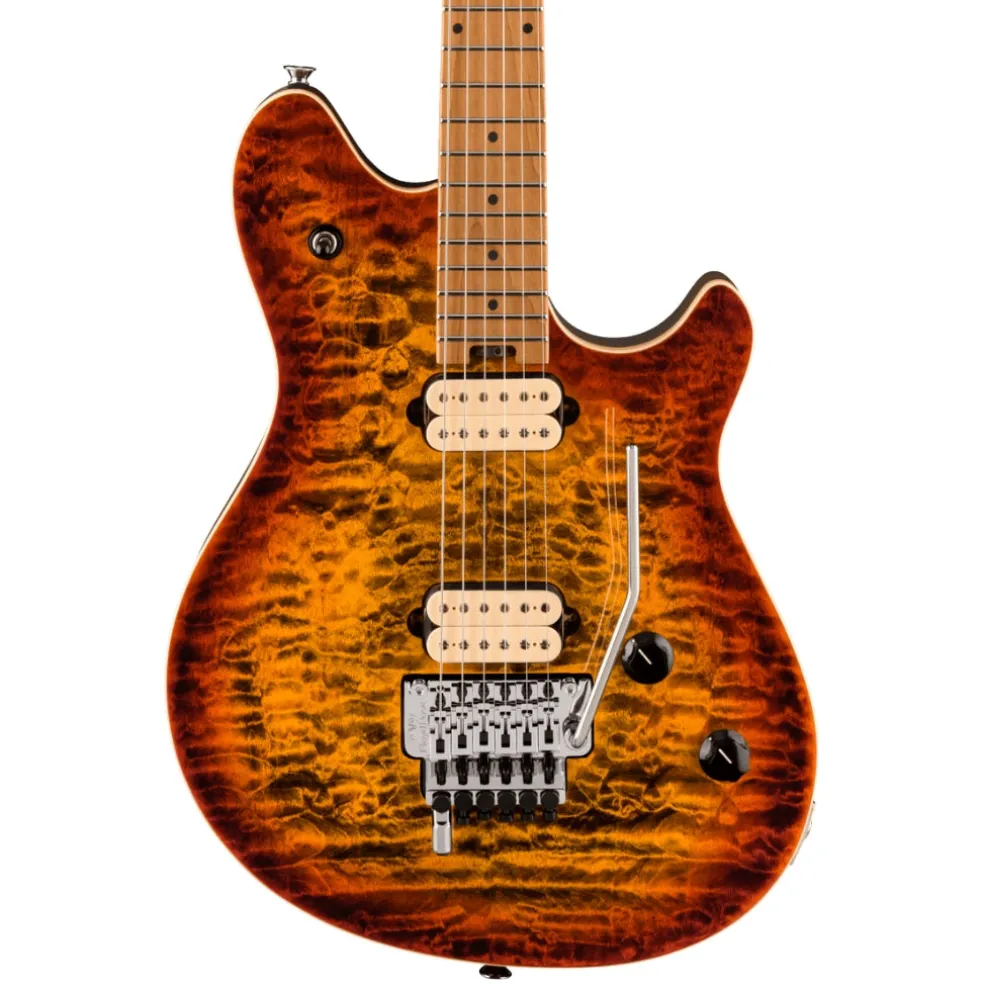 EVH Wolfgang Special with Quilted Maple and Baked Maple Fingerboard - Tiger Eye Glow