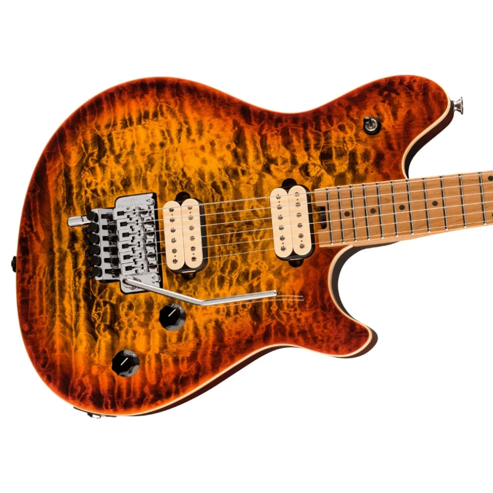 EVH Wolfgang Special with Quilted Maple and Baked Maple Fingerboard - Tiger Eye Glow