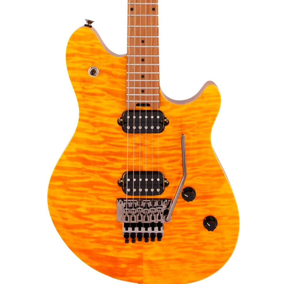EVH Wolfgang Standard Quilted Maple - Trans Amber - Baked Maple