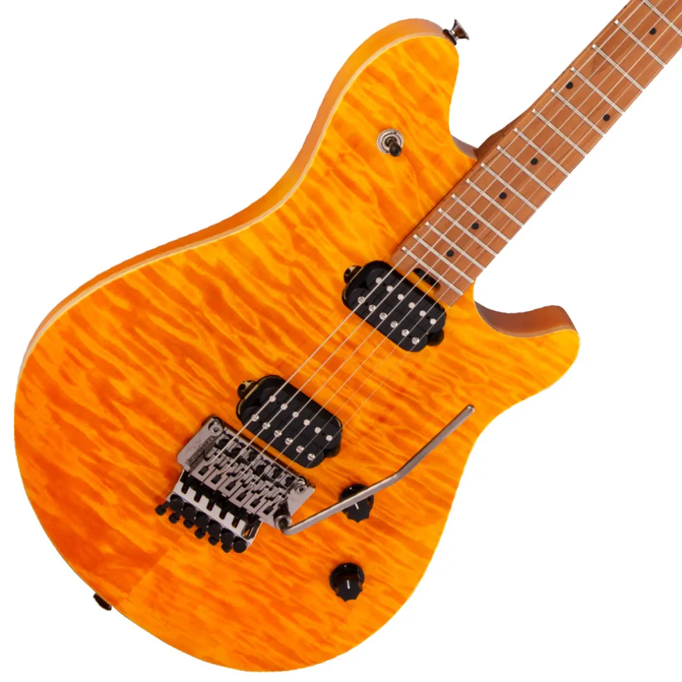 EVH Wolfgang Standard Quilted Maple - Trans Amber - Baked Maple