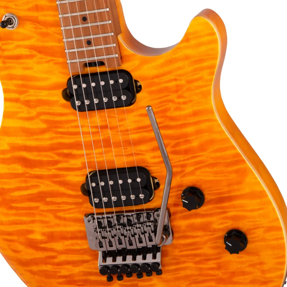 EVH Wolfgang Standard Quilted Maple - Trans Amber - Baked Maple