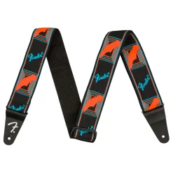 Fender - Neon Monogrammed Strap, Blue/Orange