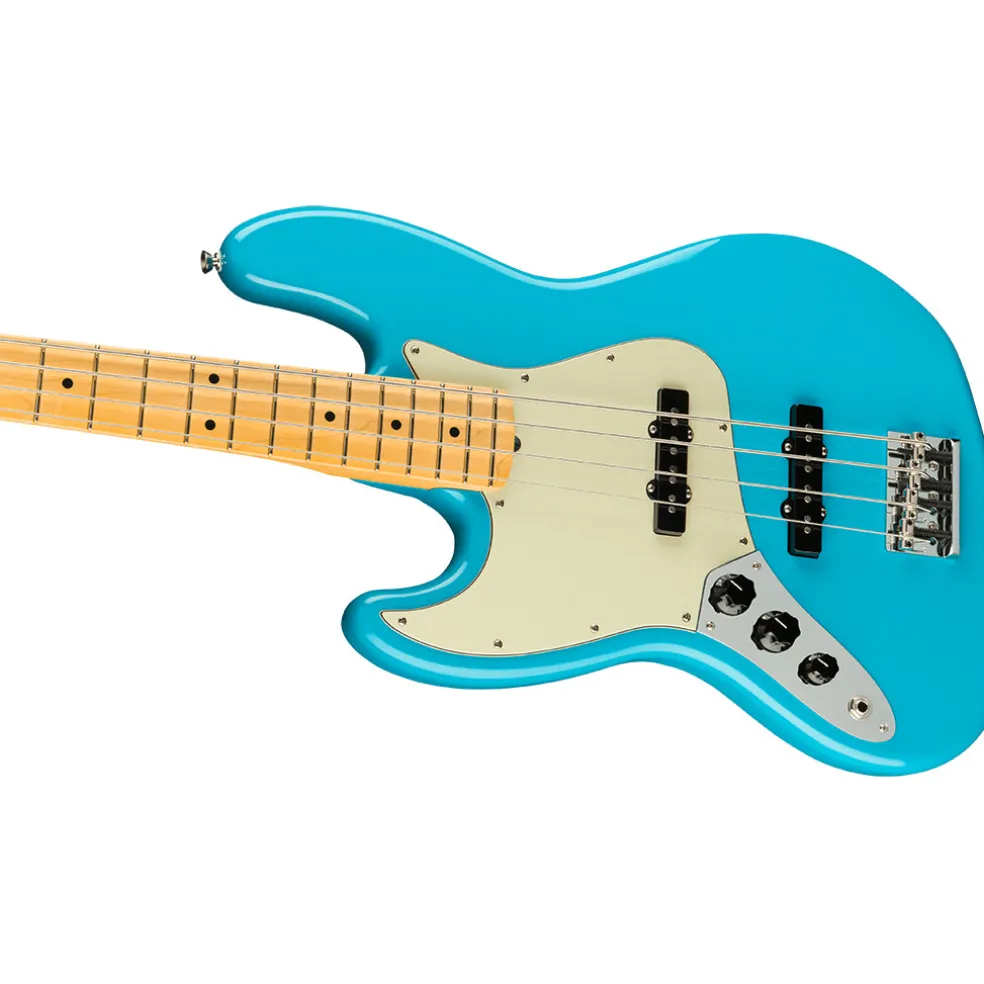 Fender - American Professional II Jazz Bass Left-Hand - Maple Fingerboard - Miami Blue