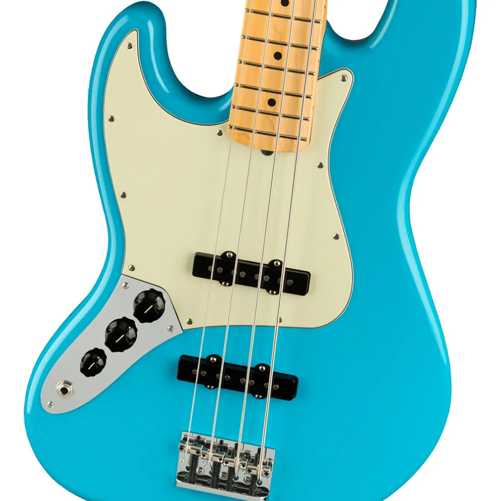 Fender - American Professional II Jazz Bass Left-Hand - Maple Fingerboard - Miami Blue