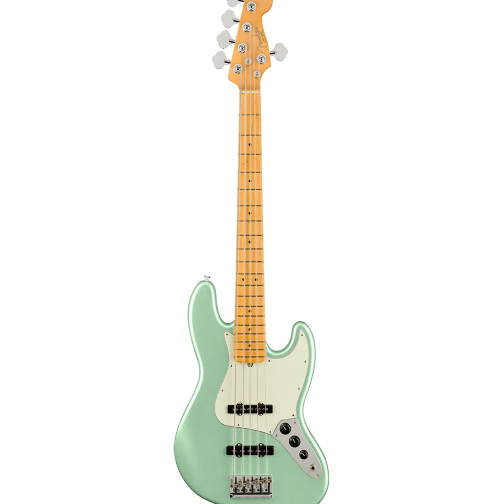 Fender - American Professional II Jazz Bass® V - Maple Fingerboard - Mystic Surf Green