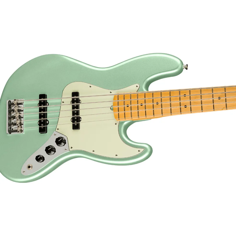 Fender - American Professional II Jazz Bass® V - Maple Fingerboard - Mystic Surf Green