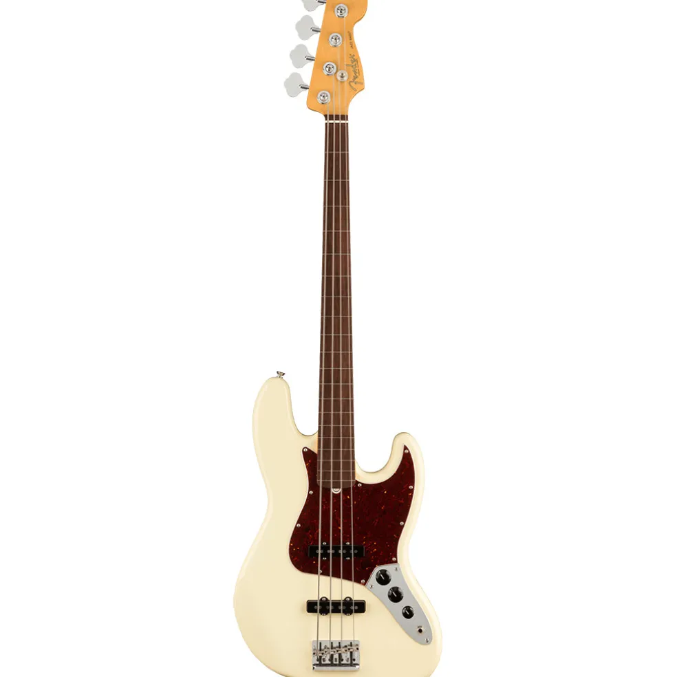 Fender - American Professional II Jazz Bass® Fretless - Rosewood Fingerboard - Olympic White