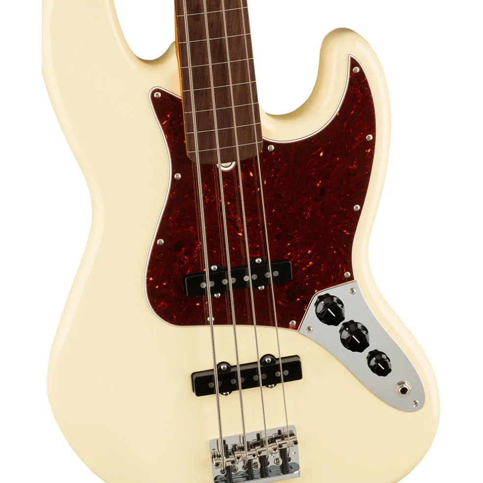 Fender - American Professional II Jazz Bass® Fretless - Rosewood Fingerboard - Olympic White