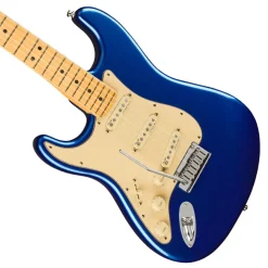 Fender - American Ultra Stratocaster Left-Hand, Maple Fingerboard, Cobra Blue