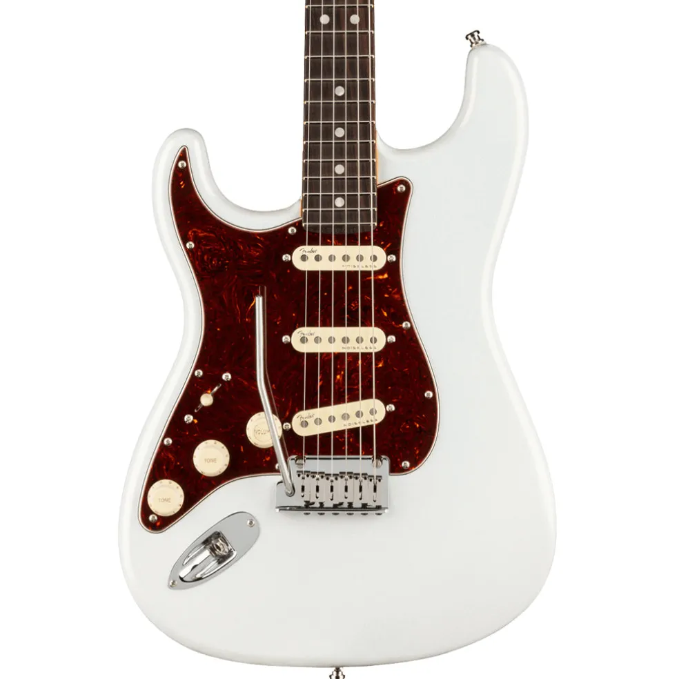 Fender - American Ultra Stratocaster® Left-Hand, Rosewood Fingerboard, Arctic Pearl