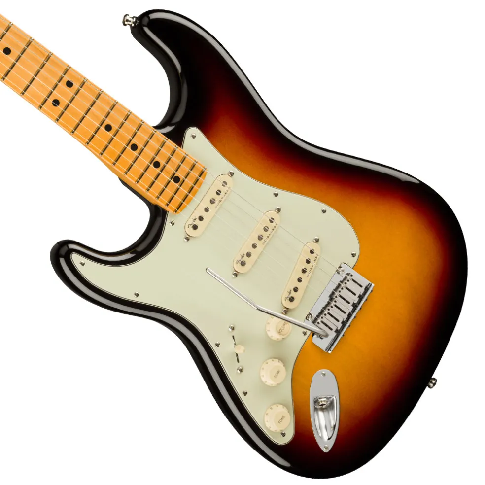 Fender - American Ultra Stratocaster Left-Hand, Maple Fingerboard, Ultraburst