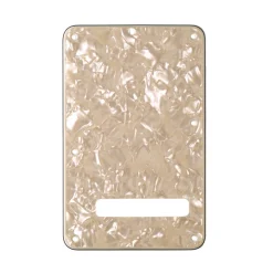 Fender - Backplate, Stratocaster®, White Moto, 4-Ply