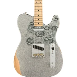 Fender - Brad Paisley Road Worn Telecaster®, Maple Fingerboard, Silver Sparkle