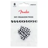 Fender 351 Celluloid Picks Wavy Checkerboard 9 Pieces