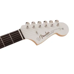 Fender 2023 Collection Made in Japan Traditional 60s Jazzmaster, Rosewood Fingerboard, Olympic White with Blue Competition Stripe