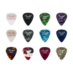Fender 351 Dotted Celluloid Guitar Picks - Heavy, 12-pack