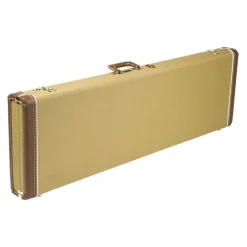 Fender G&G Deluxe Precision Bass® Hardshell Case, Tweed with Red Poodle Plush Interior