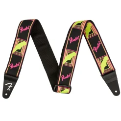 Fender - Neon Monogrammed Strap, Yellow/Pink