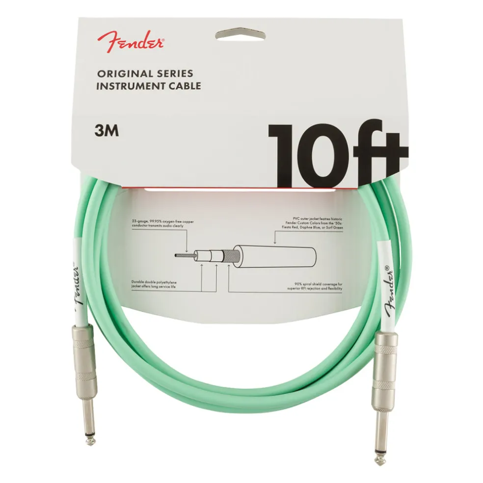 Fender - Original Series Instrument Cable, 10', Surf Green