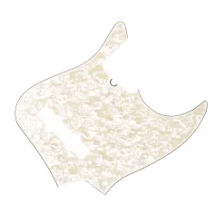 Fender - Pickguard, Jazz Bass®, White Pearloid, 10-Hole Mount, 4-Ply