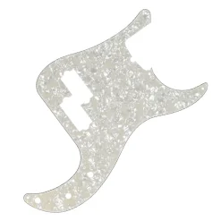 Fender - Pickguard, Precision Bass® 13-Hole Mount with Truss Rod Notch, White Pearl, 4-Ply