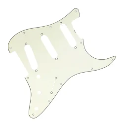 Fender - Pickguard, Stratocaster® S/S/S, 11-Hole Vintage Mount (with Truss Rod Notch), Mint Green, 3-Ply