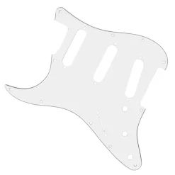 Fender - Pickguard, Stratocaster® S/S/S (Left Hand), 11-Hole Mount, Mint Green, 3-Ply