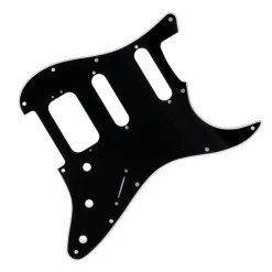 Fender - Pickguard, Stratocaster® H/S/S, 11-Hole Mount (3-Screw Mount HB), 3-Ply, Black