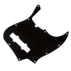 Fender - Pickguard, 5-String Jazz Bass®, 10-Hole Mount, Black, 3-Ply