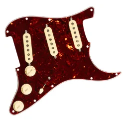 Fender - Pre-Wired Strat Pickguard, Original '57/'62 SSS, Tortoise Shell 11