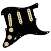 Fender - Pre-Wired Strat Pickguard, Original '57/'62 SSS, Black 11 Hole PG