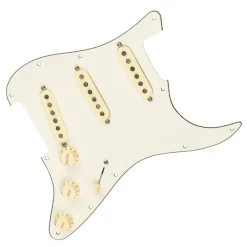 Fender - Pre-Wired Strat Pickguard, Custom Shop Custom '69 SSS, Parchment 11 Hole PG