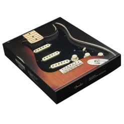 Fender - Pre-Wired Strat Pickguard, Custom Shop Custom '69 SSS, Black 11 Hole PG