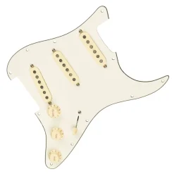 Fender - Pre-Wired Strat Pickguard, Custom Shop Texas Special SSS, Parchment 11 Hole PG