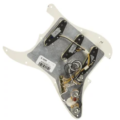 Fender - Pre-Wired Strat Pickguard, Custom Shop Texas Special SSS, Parchment 11 Hole PG