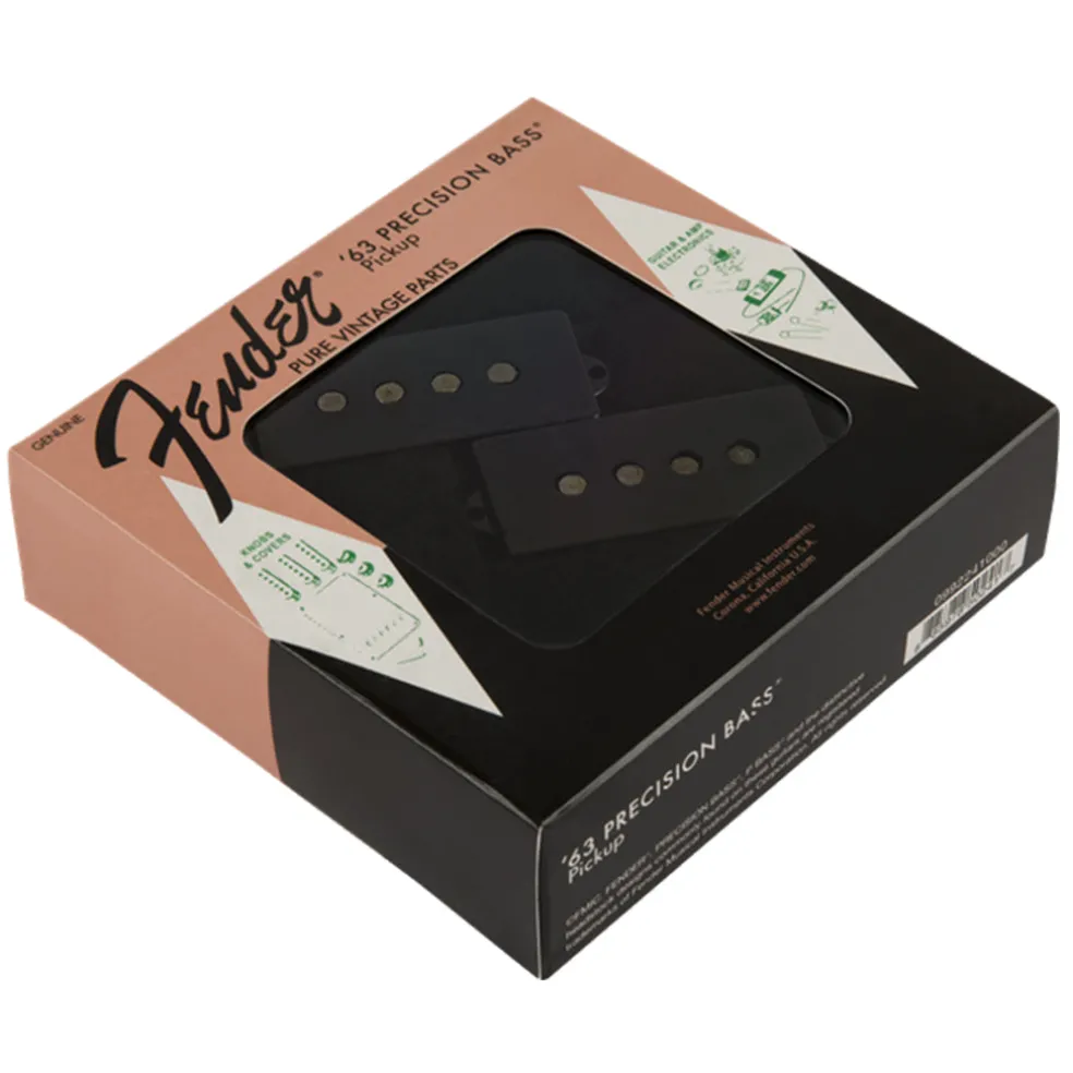 Fender - Pure Vintage '63 Precision Bass® Pickup, Black