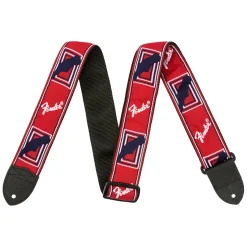 Fender - 2" Monogrammed Strap, Red/White/Blue