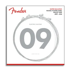 Fender Super Bullet Strings, Nickel Plated Steel, Bullet End, 3250LR Gauges - 9-46
