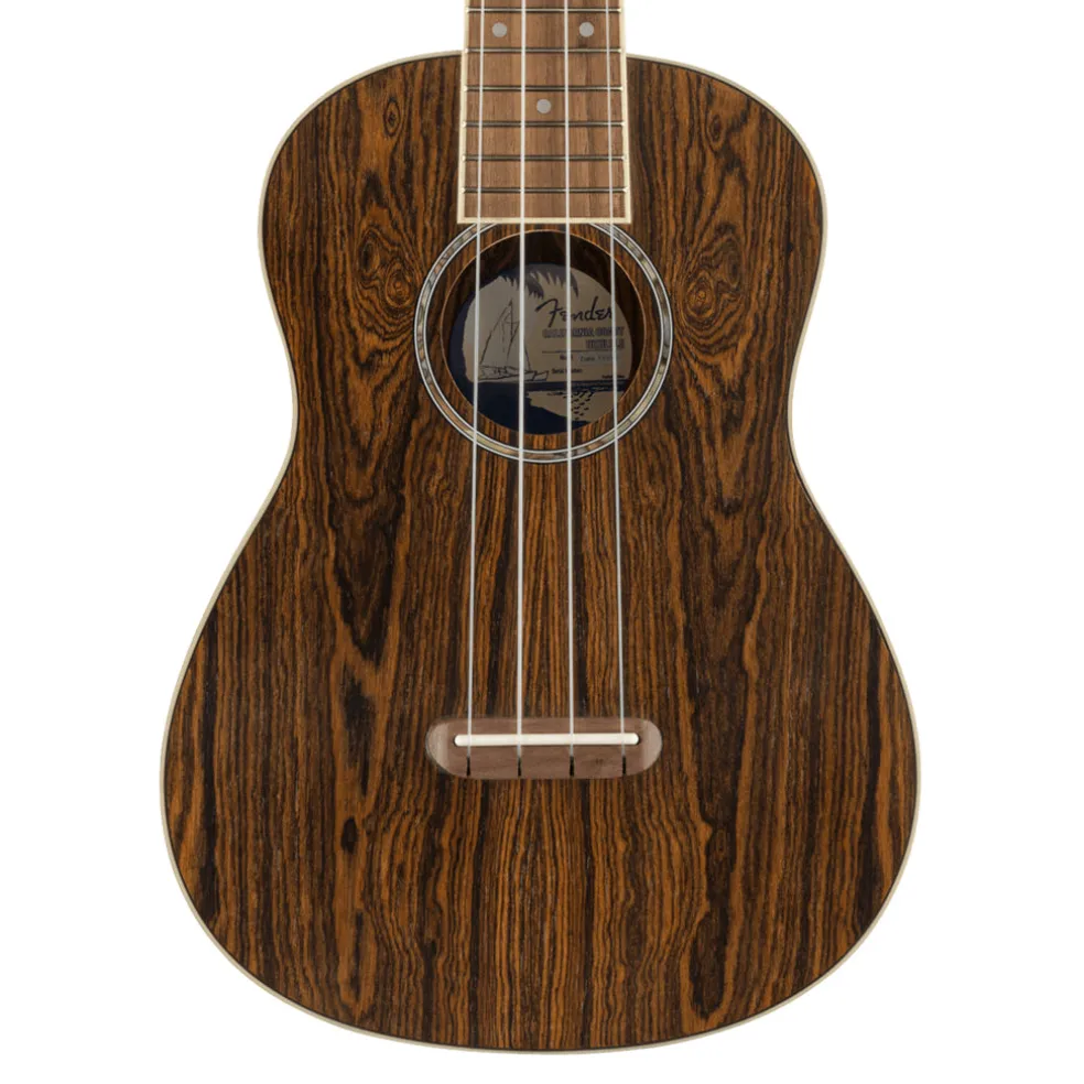 Fender Zuma Exotic Concert Ukulele, Walnut Fingerboard, Bocote