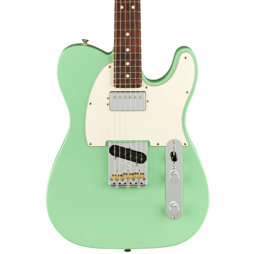 Fender American Performer Telecaster Hum - Satin Surf Green - Rosewood Fretboard