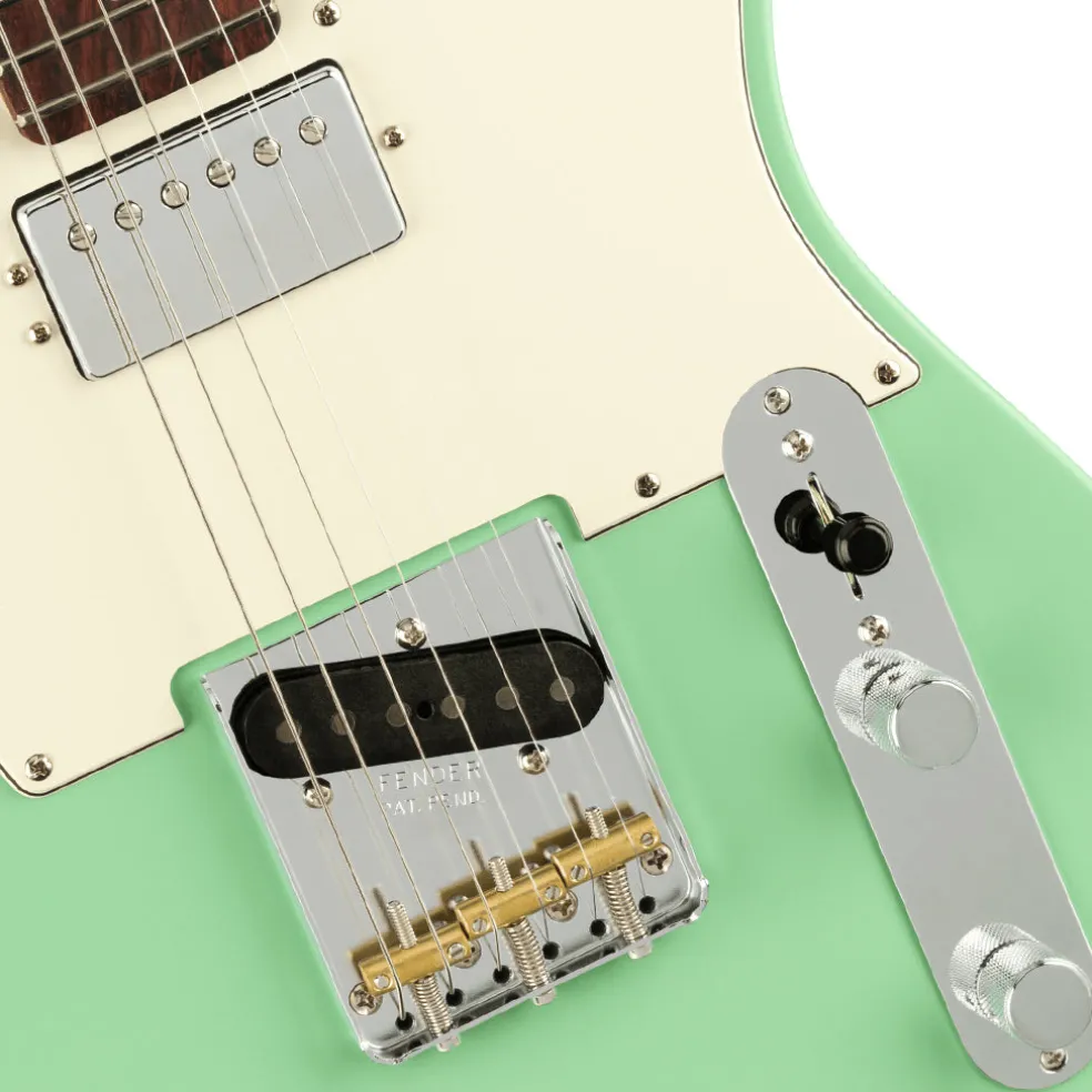 Fender American Performer Telecaster Hum - Satin Surf Green - Rosewood Fretboard