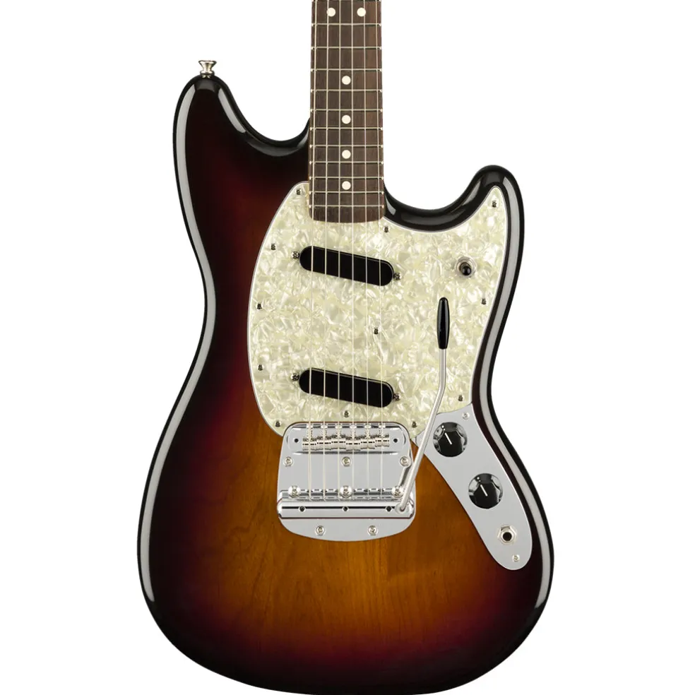 Fender American Performer Mustang - 3 Tone Sunburst - Rosewood Fretboard