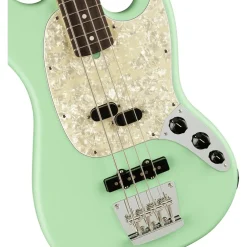 Fender American Performer Mustang Bass - Satin Surf Green - Rosewood Fretboard