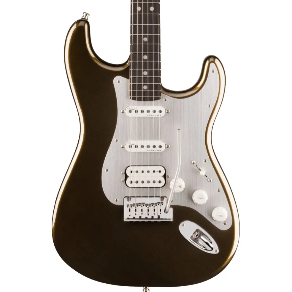 Fender American Ultra II Ebony Fingerboard HSS Stratocaster - Texas Tea