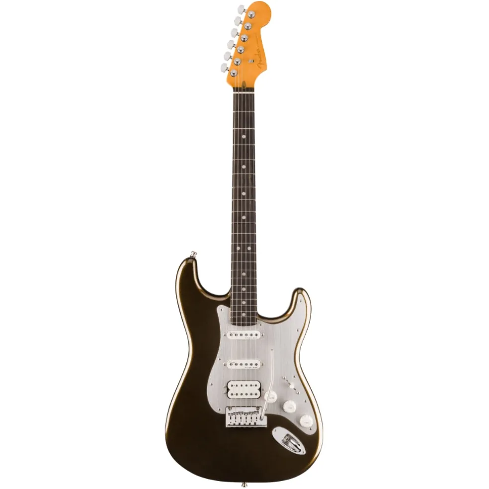 Fender American Ultra II Ebony Fingerboard HSS Stratocaster - Texas Tea