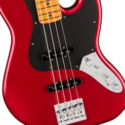 Fender American Ultra II Maple Fingerboard Jazz Bass - Sinister Red