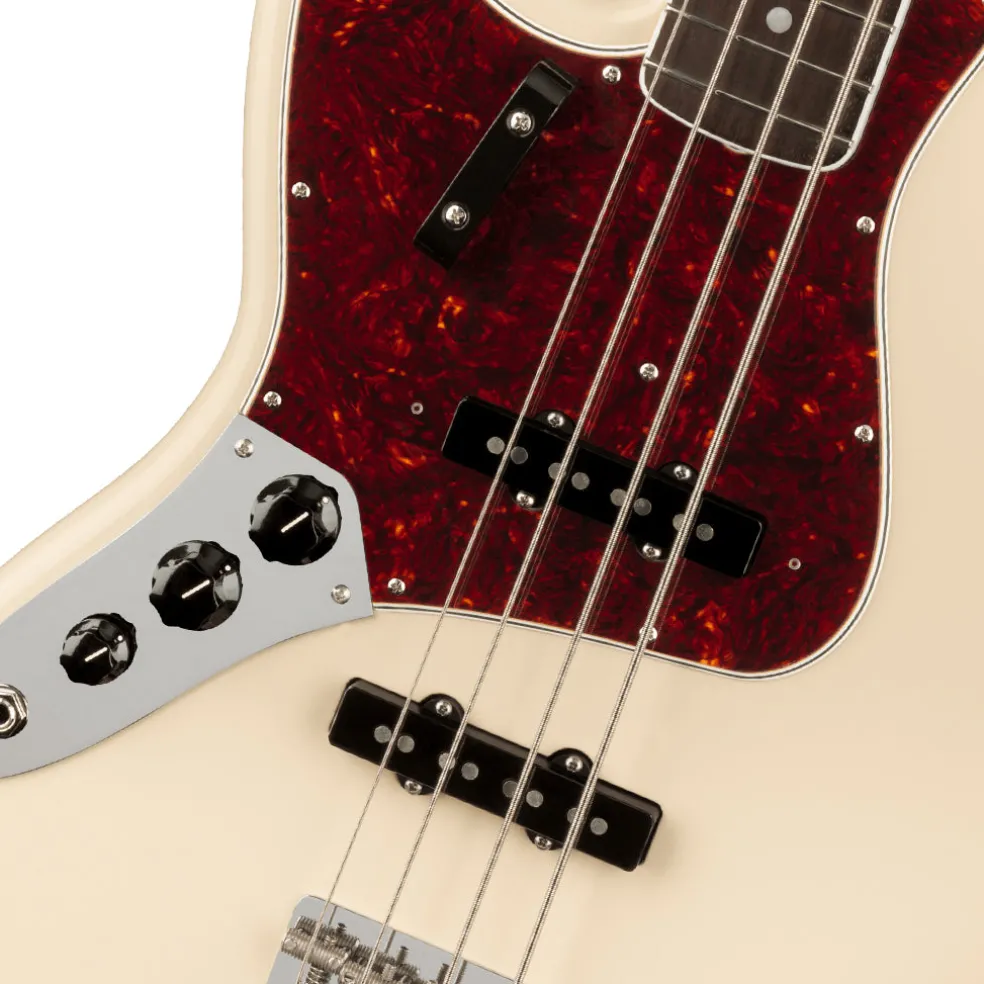 Fender American Vintage II 1966 Jazz Bass Left-Hand in Olympic White