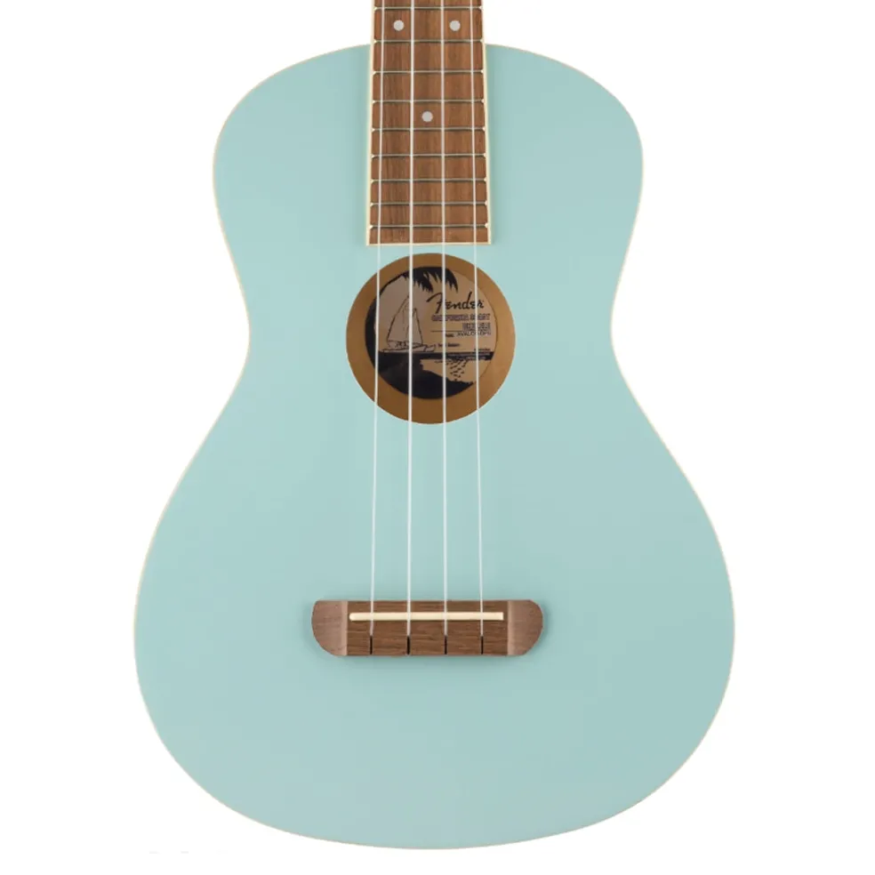 Fender Avalon Tenor Ukulele, Walnut Fingerboard, Daphne Blue