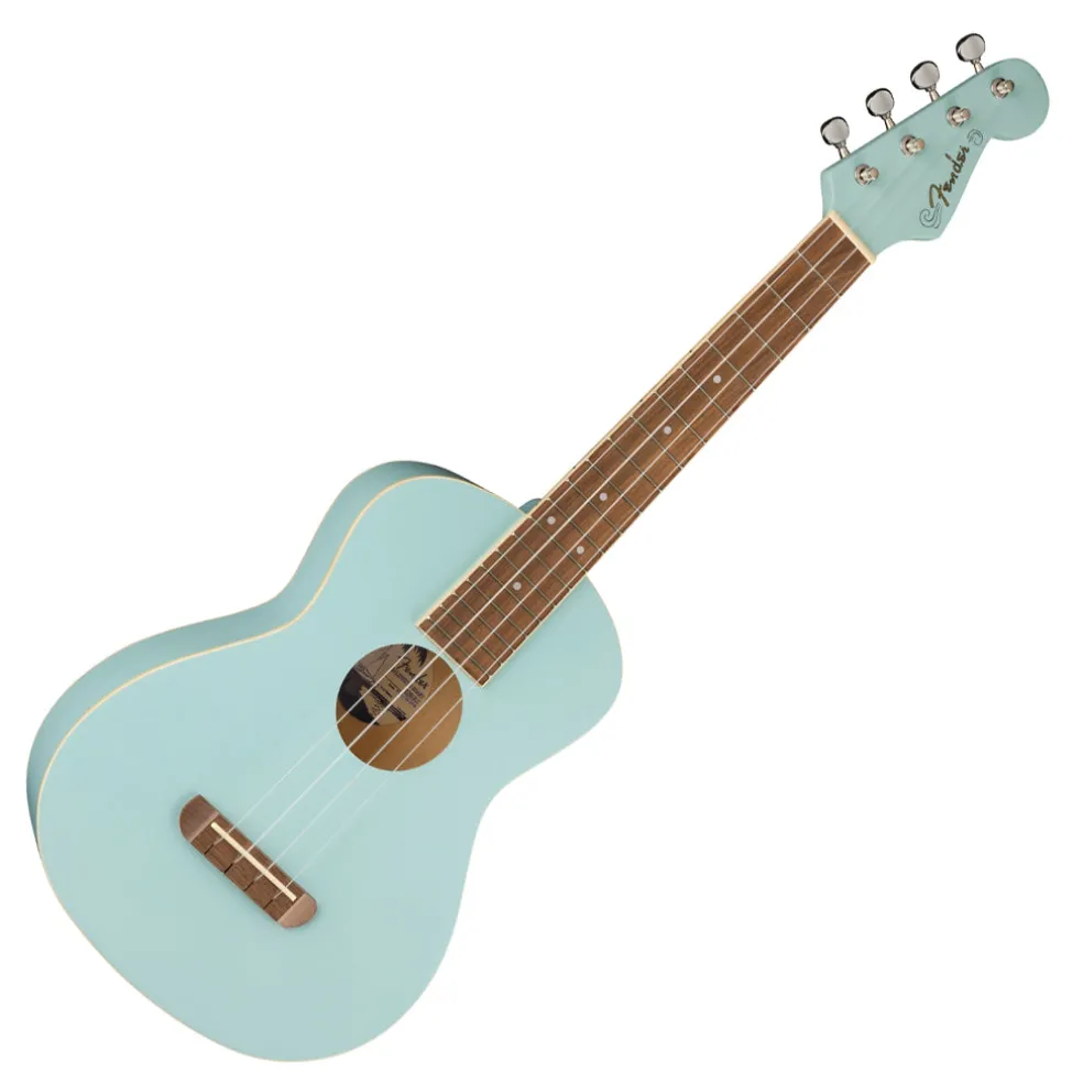 Fender Avalon Tenor Ukulele, Walnut Fingerboard, Daphne Blue