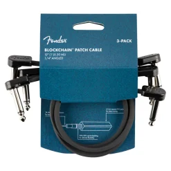 Fender Blockchain 12" Cable 3 Pack Angle/Angle